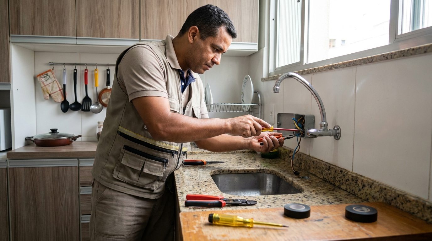 Instalação em Cozinha ou Área Gourmet em Viamão‑RS
