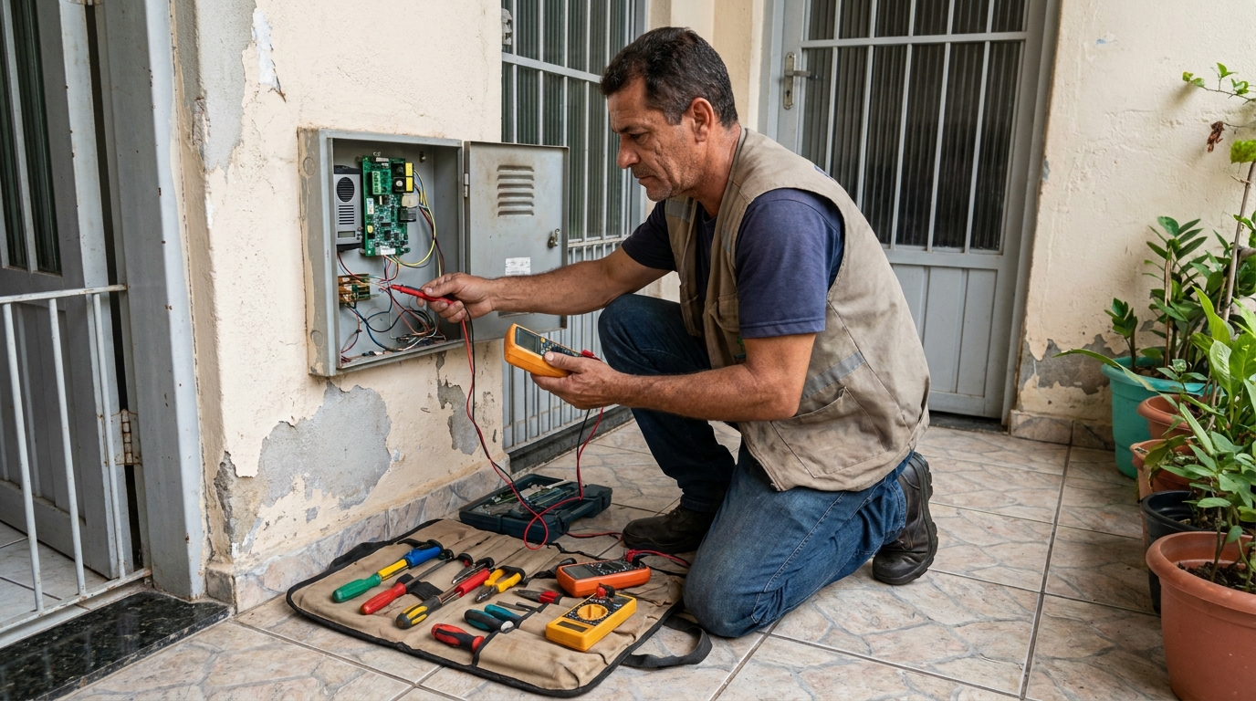 Troca de Fiação de Interfone em Viamão‑RS